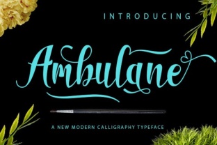 Ambulane: A Script Font for Bold Campaigns