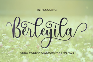 Berleyila: A Modern Script Typeface for Editorial Design