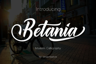 Betania: A Modern Script Font for Editorial Design