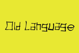 Old Language Font for Elegant Editorial Design