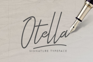 Otella Signature: A Refined Script Font for Editorial Design