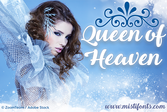 Queen of Heaven: A Graceful Script Typeface