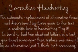 Reviewing Corradine Handwriting Family
