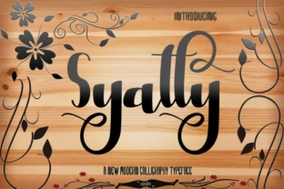 Syatty: A Handwritten Font for Digital Design