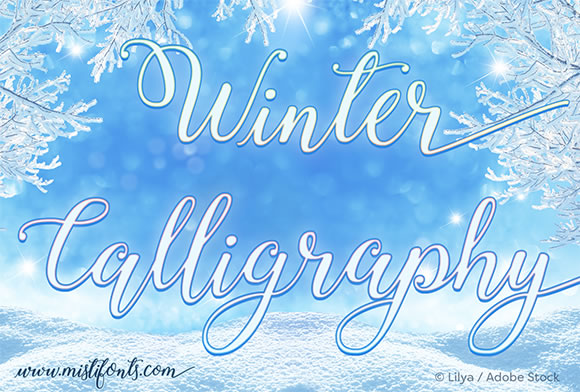 Winter Calligraphy: A Handwritten Font for Web Design