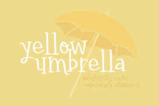 Yellow Umbrella Font: A Rustic Serif for Branding